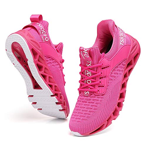 adviicd Womens Walking Sneakers Women's Sneakers Athletic Sport Running  Tennis Walking Shoes Pink,40